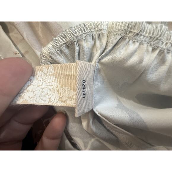 Soft Surroundings Sz 14 Moonglow Midi Dress Button Down Tiered Fall Black Brown - Picture 14 of 15